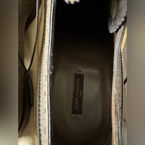 Louis Vuitton Men Shoes Tan Leather New Never Worn 9.5UK 10.5US - Picture 5 of 5